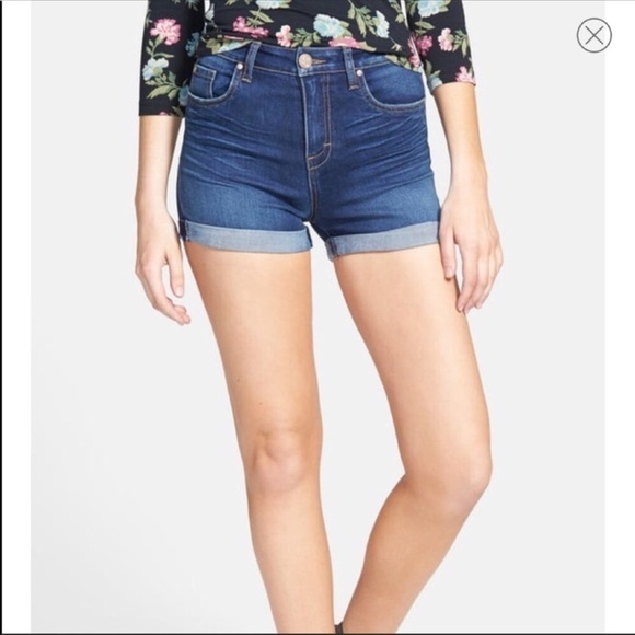 STS BLUE (Nordstrom) High-waist Denim Shorts size 1 New with tags - Picture 2 of 6
